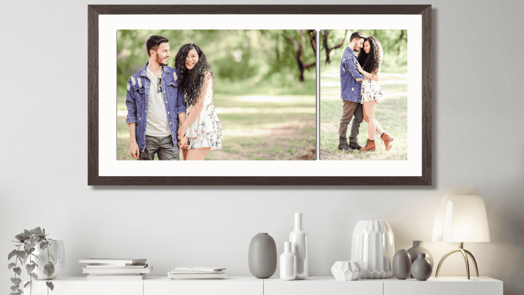 Wall art for couple photographs
